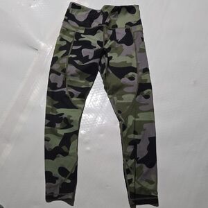 ZYIA Camo Leggings in Olive, Black & Gray